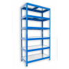 kovový regál bezskrutkový Biedrax 45 x 60 x 180 cm, modrý - 6 políc pozink