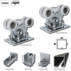 W Set80/Fe-N Samonosný systém pre posuvné brány do 300kg, otvor max. 5m, C-profil 80x80x5mm W39/80Fe 6m, 2x W35MR/ N, 1x W32/80, 1x W36/80, 1x W37M