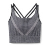 SMARTWOOL W INTRAKNIT STRAPPY BRA black heather - XL