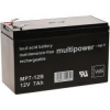 Powery Olovená batéria MP7-12B VdS / LC-R127R2PG1 12V 7Ah (nahrádza 7,2Ah) - Multipower Lead-Acid - neoriginálna