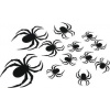 Dekorácie pavúky - čarodejnice - Halloween - 12 ks