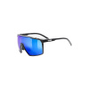 Slnečné okuliare UVEX mtn perform S, black matt/supravision mir. blue S2