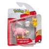 Pokémon 3 Bojové Figúrky Sada S18 SLOWPOKE LITWICK PIKACHU PKW3056