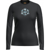 Dámske funkčné tričko s dlhým rukávom Icebreaker Women's 200 Oasis LS Crewe POW - black M