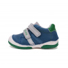 D.D.Step Detské kožené barefoot poltopánky DD step, DB-S038-51626, royal blue Veľkosť nohy: 22