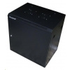 XtendLan 15U/600x450, na stenu, jednodielny, plné dvere, úprava proti vykradnutiu (WS-15U-64-FS-BLACK)