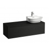 Laufen, Skříňka pod umyvadlo s 1 zásuvkou, s výřezem vpravo, pro umyvadla 816852, H4060860851701 Varianta: Černěný dub