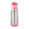 b.box Termoska na pitie so slamkou 500 ml - flamingo fizz