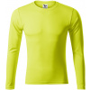Malfini Pride Uni športové tričko s dlhým rukávom 168 neón žltá S
