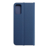 Puzdro / obal pre Xiaomi Redmi Note 10 5G modré - kniha Forcell LUNA Carbon