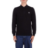 Fred Perry Polokošele s dlhým rukávom M6006 Čierna