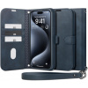 Puzdro na mobil Spigen Wallet S Pro Navy iPhone 15 Pro Max (ACS06606)