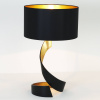 Holländer Stolová lampa Vortice, čierno-zlatá - 300 K 12275
