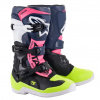 Topánky TECH 3S YOUTH 2021, ALPINESTARS, detské (čierna / modrá / ružová / žltá fluo, vel.37)