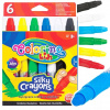 Sviečkové pastelky 6 gélových krúžkov COLORINO