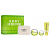 DKNY Be Delicious, SET: Parfémovaná voda 100ml + Parfémovaná voda 15ml + Telové mlieko 100ml + Kozmetická taška pre ženy