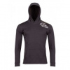 High Point ROKEL MERINO HOODY antracit M; Černá mikina