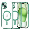 Techsuit Apple iPhone 15 Luxury Crystal MagSafe puzdro KP38088 zelená