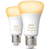 Philips Hue 8719514291256 LED žiarovky 2x8W E27 1100lm 2200-6500K set, White Ambience, stmievateľné, Bluetooth