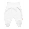 Baby Nellys Pletené dojčenské nohavice Hand Made biele