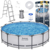 Bestway 56950 Bazén s kovovou konštrukciou STEEL-PRO MAX 427cm x 107cm + filtračné čerpadlo + rebrík + plachta