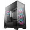 DEEPCOOL skříň CG580 4F / ATX / 4x120mm ARGB fans / 2xUSB 3.0 / panoramatická / tvrzené sklo / černá