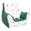 NEW BABY Detské kreslo plnené guličkami zelená 40x50x43 zelená