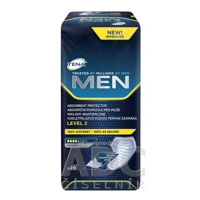 TENA Men Level 2 inkontinenčné vložky pre mužov (inov.2022) 1x20 ks