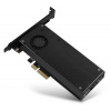 AXAGON slot adaptér do PCIe x4 na M.2 NVMe M-KEY alebo SATA B-KEY vr. chladiče / PCEM2-DC / low-profile