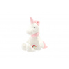 Teddies Jednorožec/Kôň sediaci plyš 20cm 2 farby v sáčku 0+