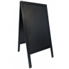 SECURIT Ponuková tabuľa v tvare písmena A 68 x 120 cm - čierna