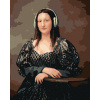 Diamondi Diamantové maľovanie MONA LISA SO SLÚCHADLAMI vypnuté plátno na rám