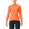 Castelli Tutto Nano RoS W, Red orange Veľkosť: M Dámsky zateplený dres do prechodného obdobia