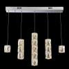 Luxera 62403 Závesné svietidlo POLAR LED 39W, 3000K, 3120lm, IP20, oceľová/priehľadná