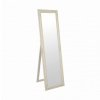 Tempo Kondela, s.r.o. Zrcadlo, dřevěný rám smetanové barvy, MALKIA TYP 12