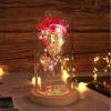 Večný ruže v sklenenej svetla LED Flower Box Rose (Večný ruže v sklenenej svetla LED Flower Box Rose)