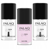 INLAQ Odstraňovač kutikuly + Gél na ochranu nechtovej kožičky + Prípravok na nechty Sada na manikúru 3x 7ml