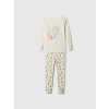 GAP Baby pyžamový set Béžová 6-12M Béžová Béžová