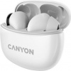 Canyon TWS-5, True Wireless Bluetooth slúchadlá do uší, nabíjacia stanica v kazete, biele CNS-TWS5W