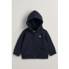 MIKINA GANT SHIELD ZIP HOODIE EVENING BLUE
