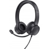 TRUST Trust Ayda Headset Drôtová náhlavná súprava na volania/hudbu Čierna 25087