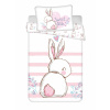 Jerry Fabrics Obliečky do postieľky Zajačik Sweet baby 100x135, 40x60 cm