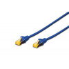 Digitus DK-1644-A-100/B patch, Cat6A, S/FTP (PiMF), LSOH, 10m, modrý