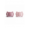 Frigg Dvojbalenie symetrických cumlíkov frigg lucky cedar/ baby pink, 0-6m, silikón