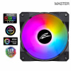 EVOLVEO 12FM ventilátor 120mm, ARGB, černý rám, master RGBFAN12FMB Evolveo