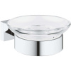 GROHE Essentials Cube miska na mydlo s držiakom, chróm, 40754001