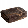 Prikrývka na posteľ - Eurofirany Eurofirania 240 x 220 cm odtiene hnedej (Alisma Bedspread v 220x240 hnedých diamantov)