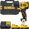 DEWALT 12V XR Aku polokompaktná vŕtačka/skrutkovač, 2x 2,0 Ah DCD701D2-QW