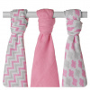 Kikko Bambusové plienky 70 x70 cm 3 ks rôzne farby Scandinavian Baby Pink