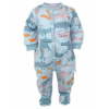 Baby Nellys Dojčenský overálok, pyžámko Krokodíl Eda, mint Baby Nellys 8596309324906